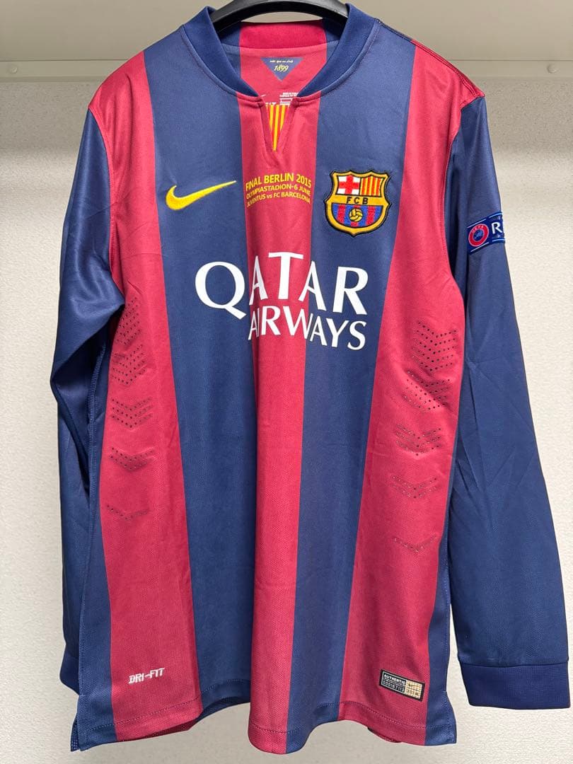 FCバルセロナ メッシ 10 長袖シャツ 2016年チャンピオンズリーグ決勝