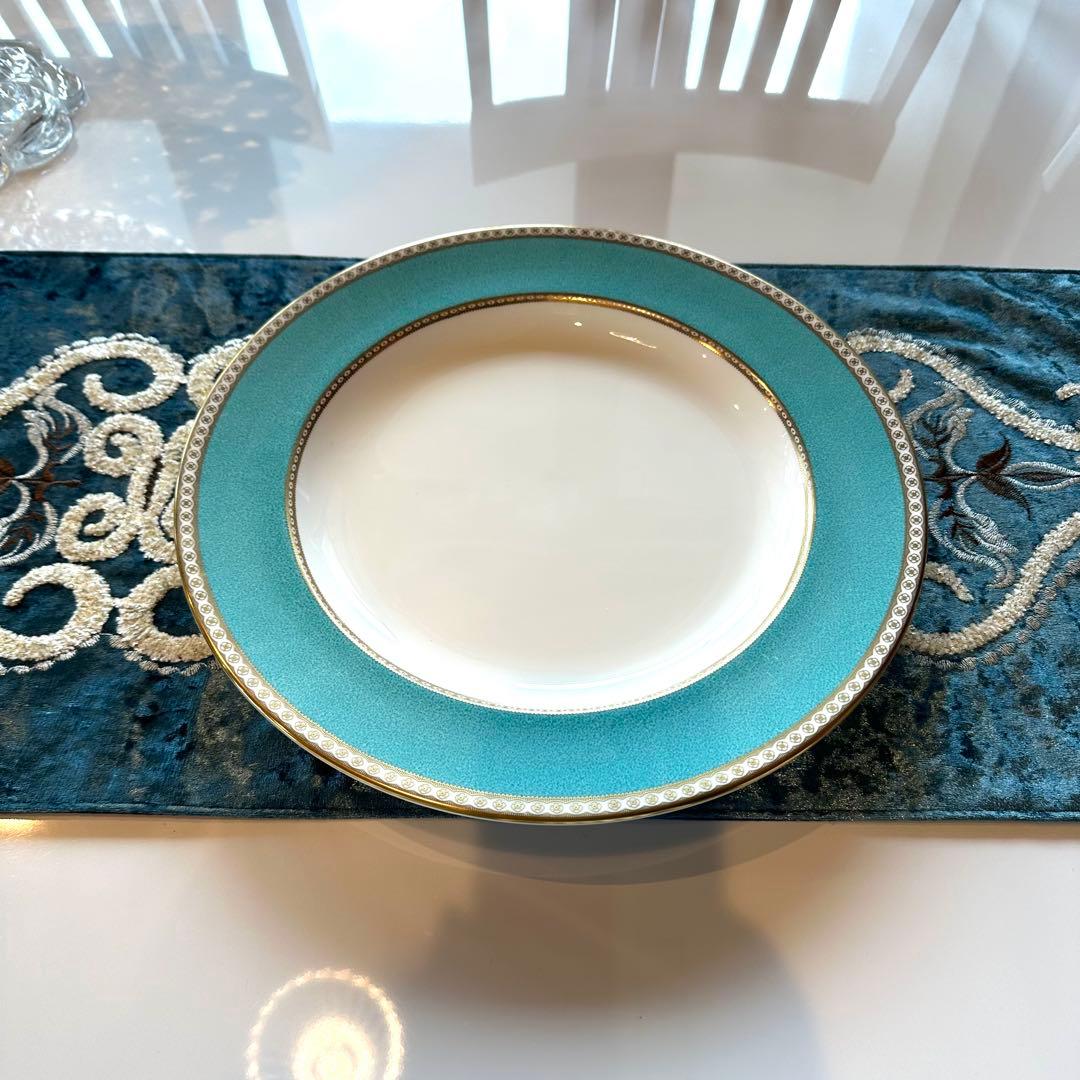 ウェッジウッド ユーランダー パウダーターコイズ 大皿 34cm 磁器製1枚