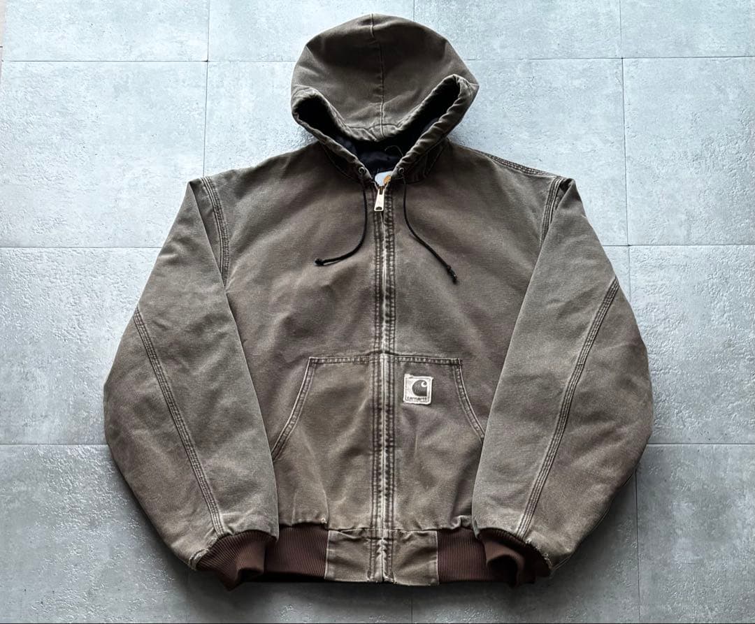 80s 90s USA製　カーハート　アクティブジャケット　JQ282 Lサイズ