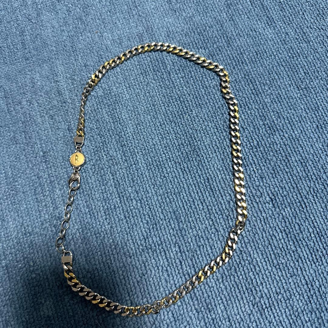 DIESEL チェーンネックレス シルバー ゴールド