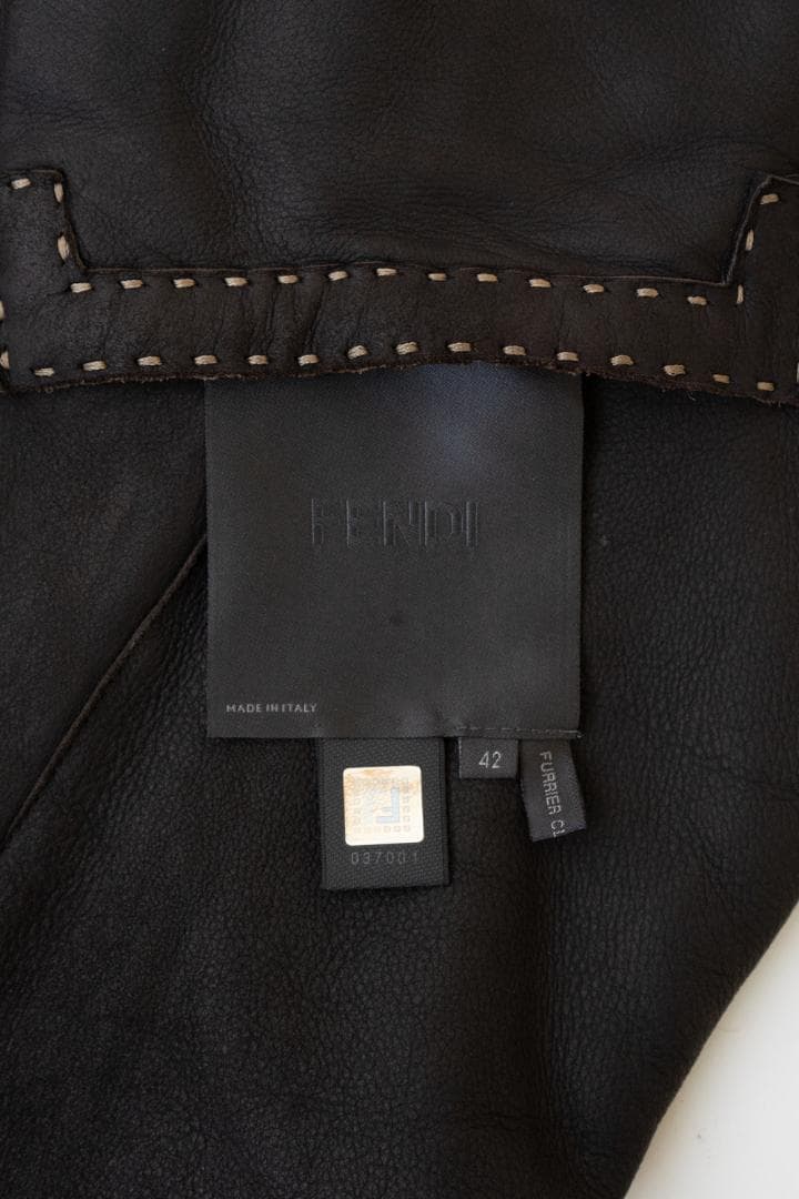 FENDI フェンディ レザー ファー リバーシブル ジャケット