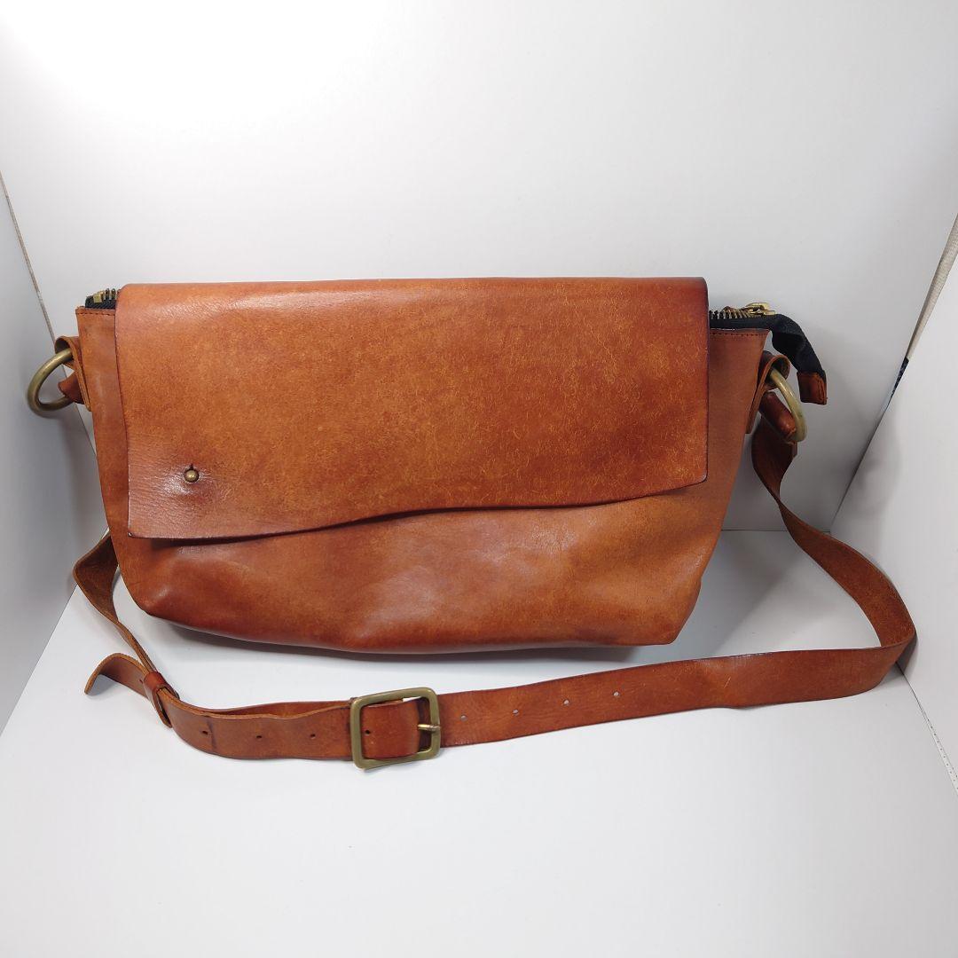 [Ryu] メッセンジャーバッグ イタリア産本革 日本国内製造品