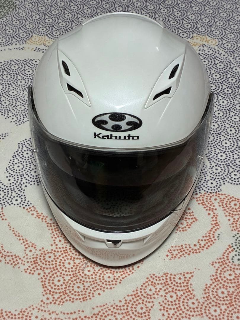 美品Kabuto カムイフルフェイスヘルメット ホワイトL