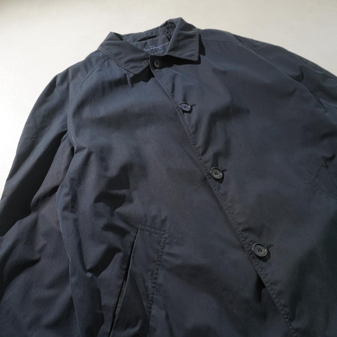Salvatore Ferragamo ステンカラーコート ネイビー/TW350