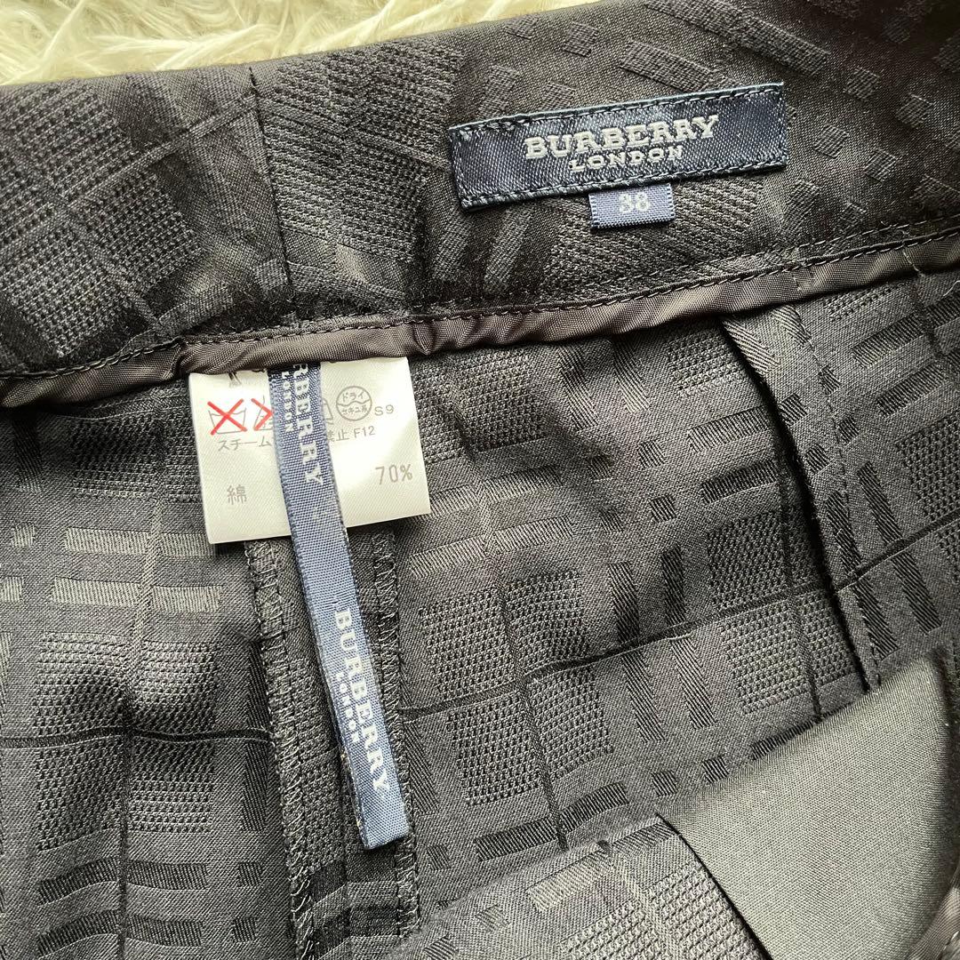 【極美品】バーバリーロンドン パンツスーツ セットアップ シャドーチェック 40