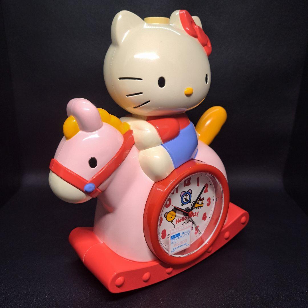 HELLO KITTY　ハローキティ　おしゃべりクロック　木馬　目覚時計　新品