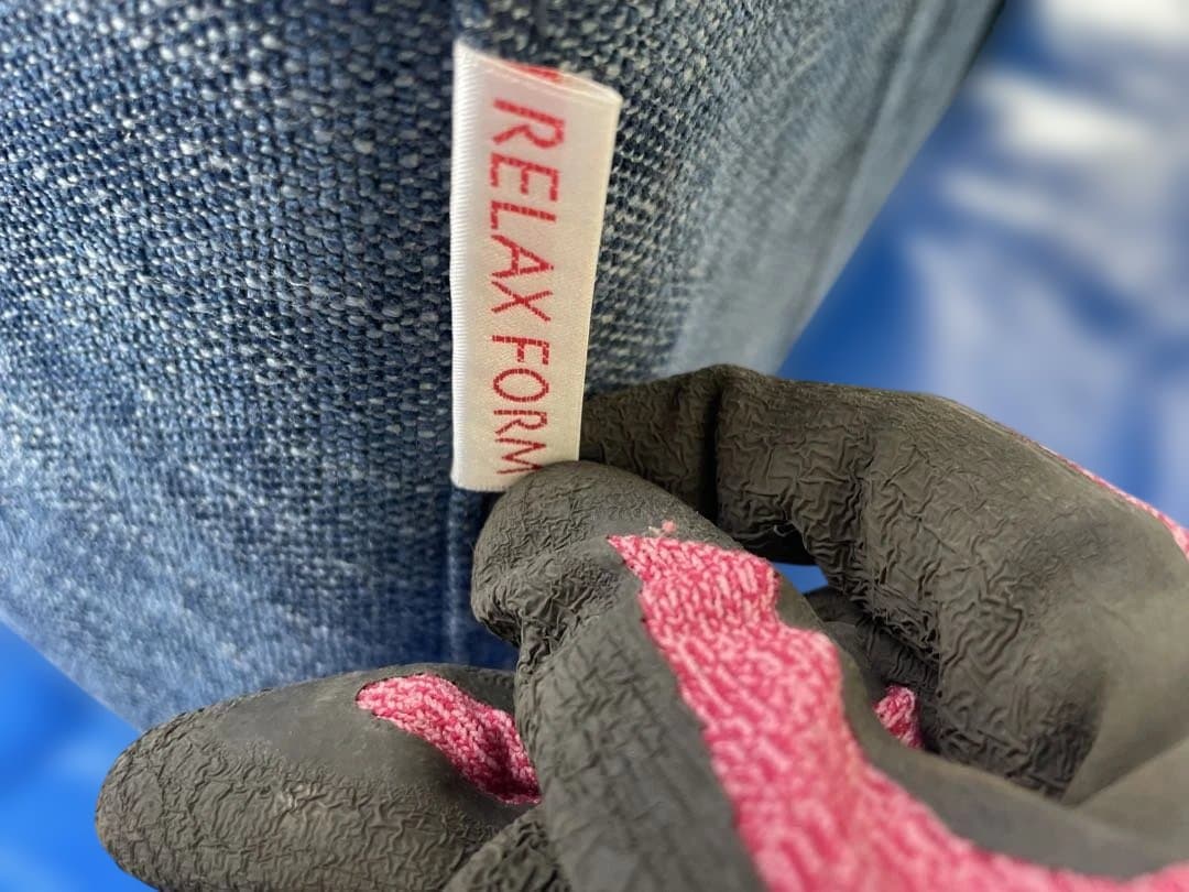 RELAXFORM リラックスフォーム 3人掛けカウチソファ 青L字