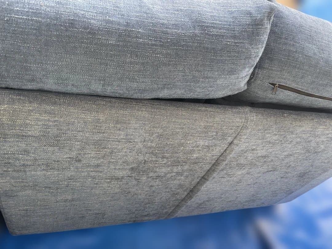 RELAXFORM リラックスフォーム 3人掛けカウチソファ 青L字