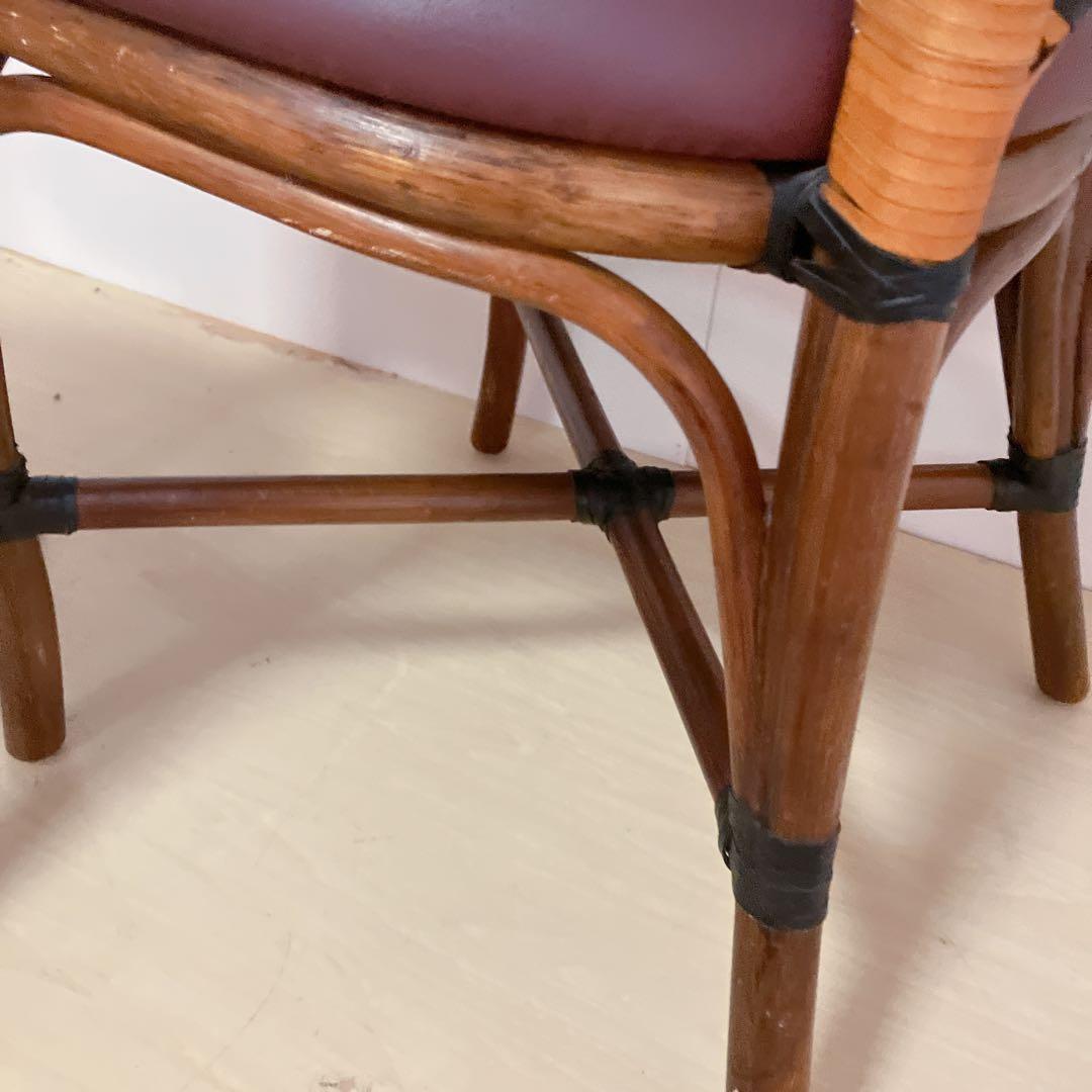 CRES ベントウッドチェア　ダイニングチェア　曲げ木　ラタン　2脚セット