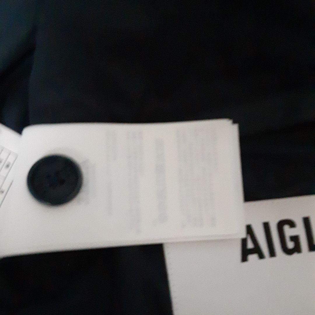 AIGLE フード付き黒コート