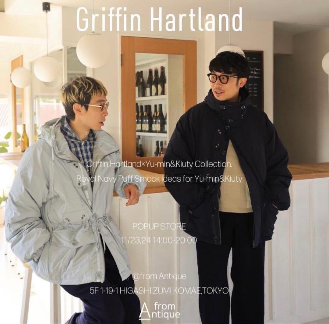 ジャケット・アウター Griffin Hartland  Navy Puff Smock