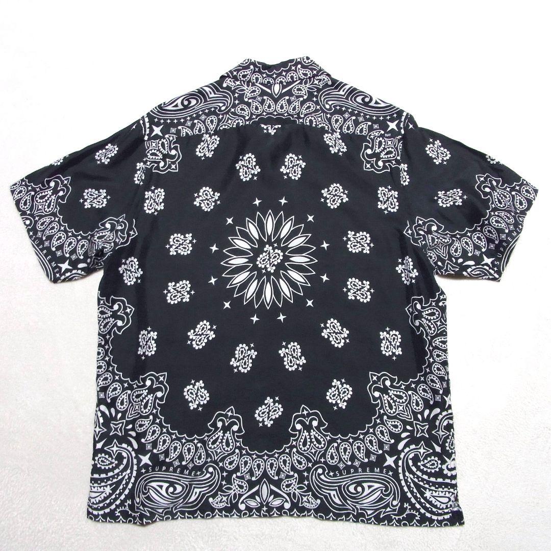 トップス Supreme Bandana Silk S/S Shirt M Black