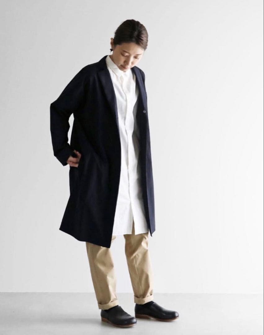 HUIS. 遠州織物 タイプライタークロスオーバーシャツコート 未使用