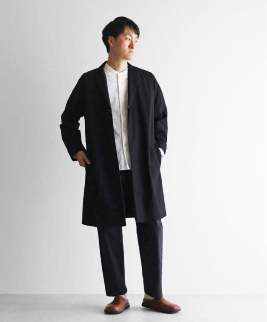 HUIS. 遠州織物 タイプライタークロスオーバーシャツコート 未使用