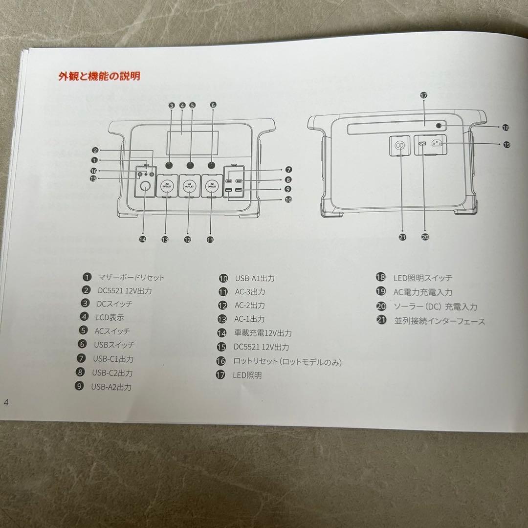 ポータブル電源 1152Wh 大容量 定格出力1200W 長寿命 10出力ポート
