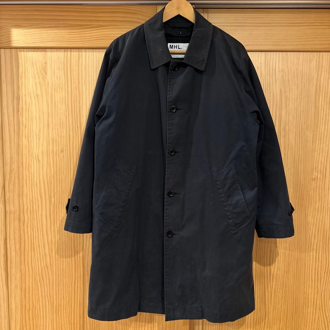 マーガレットハウエル MHL. ダウンライナー ステンカラーコートネイビー M