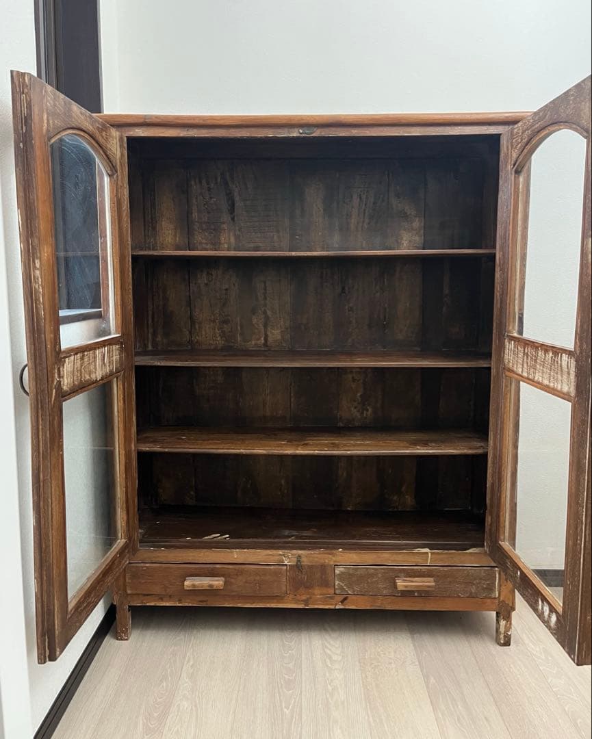 オールドメゾン　ヴィンテージ アンティーク　シェルフ　キャビネット