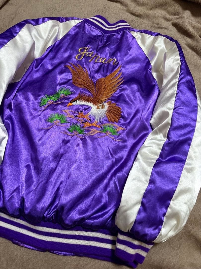 美品 日本製 90s vintage 鷲 日本限定版 スカジャン unisex