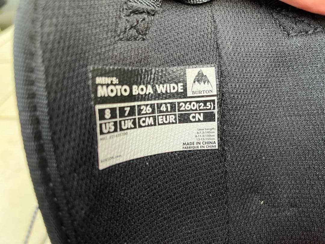 BURTON MOTO BOA 26cm スノーボードブーツ