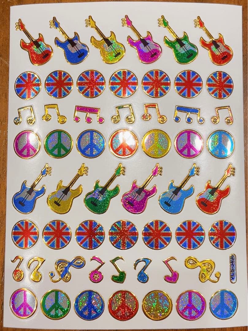 キラキラシール★早い者勝ちレトロレア車ヒスミニデッドベアレコードラブピース