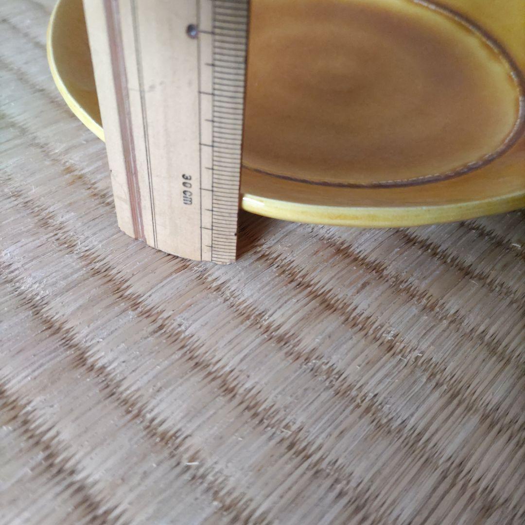 黄交趾　土器皿　 6枚セット