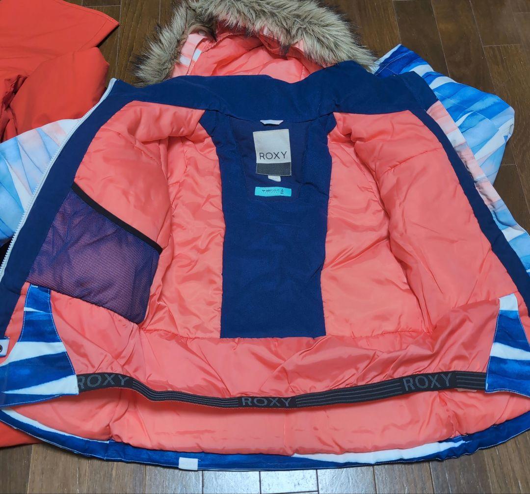 ROXY QUIKSILVER スノボウェア 上下セット 140 150 美品