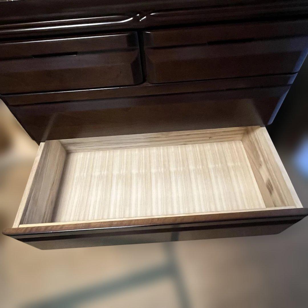 光家具 小型チェスト 6段 木製タンス 収納家具