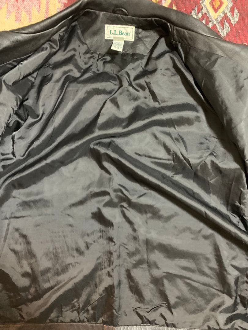 ジャケット・アウター 80sLL Bean Lambskin Leather Black Coat