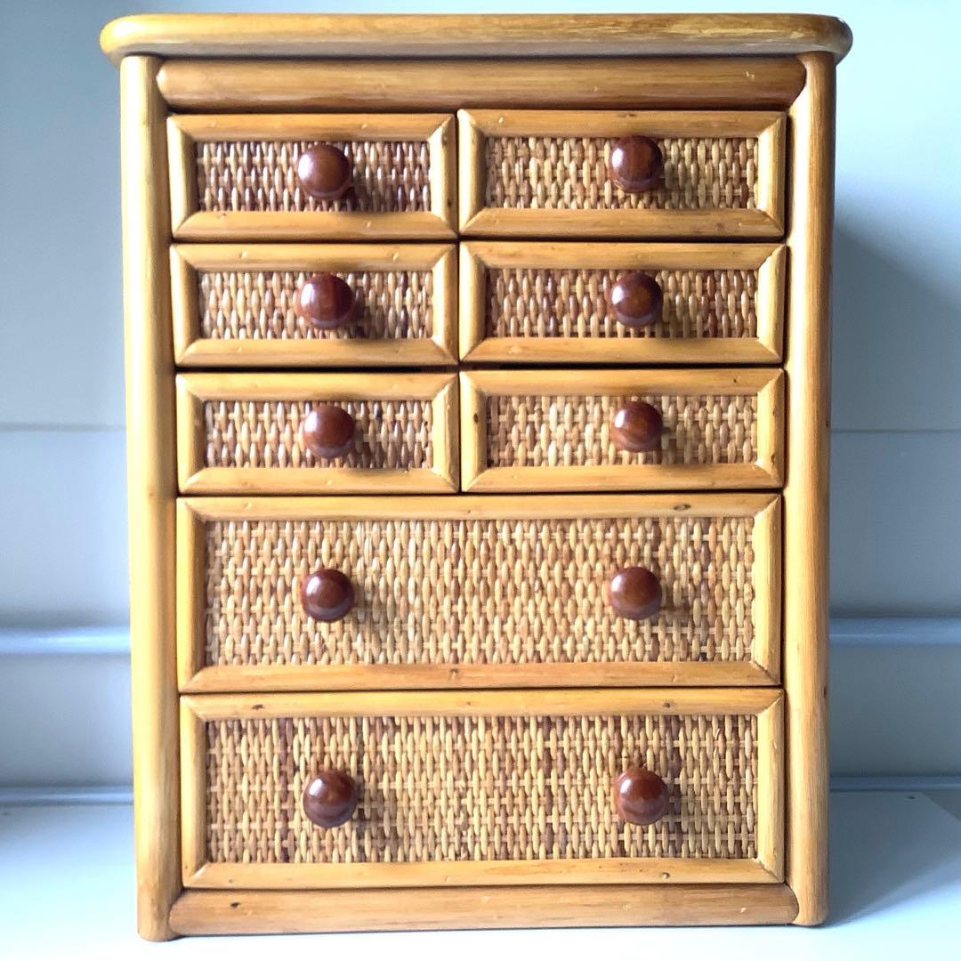 ラタン小引き出し　小物収納