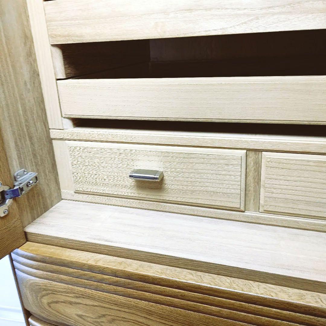 府中家具和箪笥　全面天然ナラ材　内側総桐