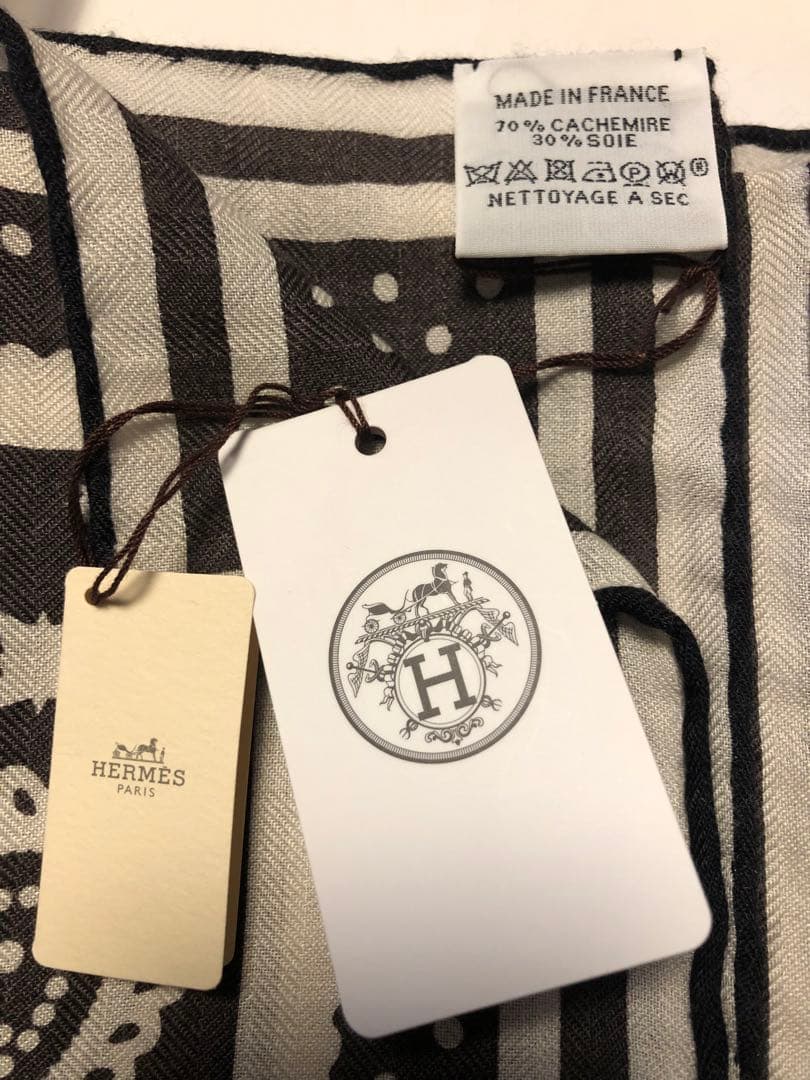 あくび　新品未使用エルメス　カレジェアン 馬着 カシミヤシルク
