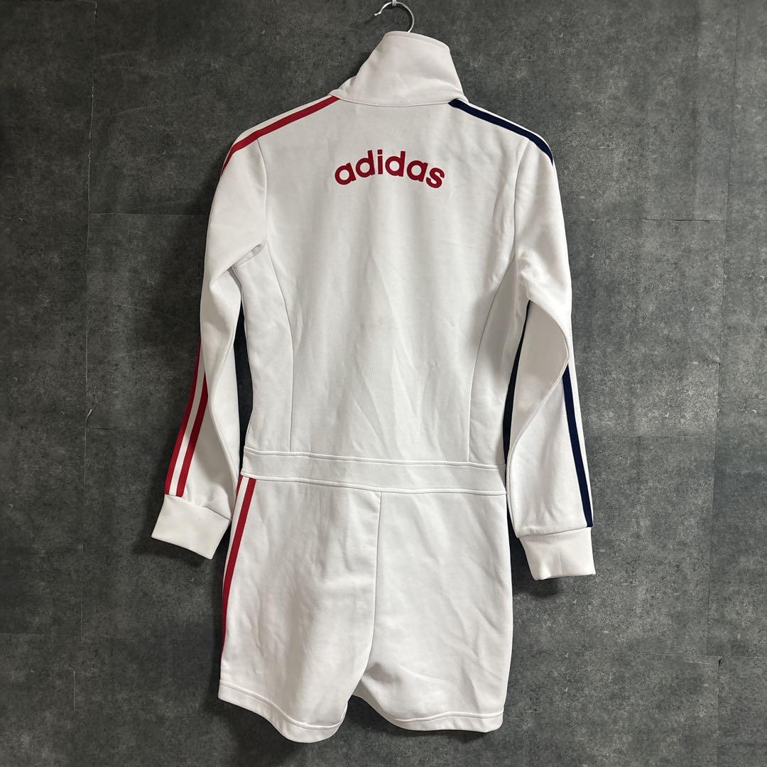 あのちゃん着用 adidas アディダス ジャージ オールインワン ホワイト Ꮇ