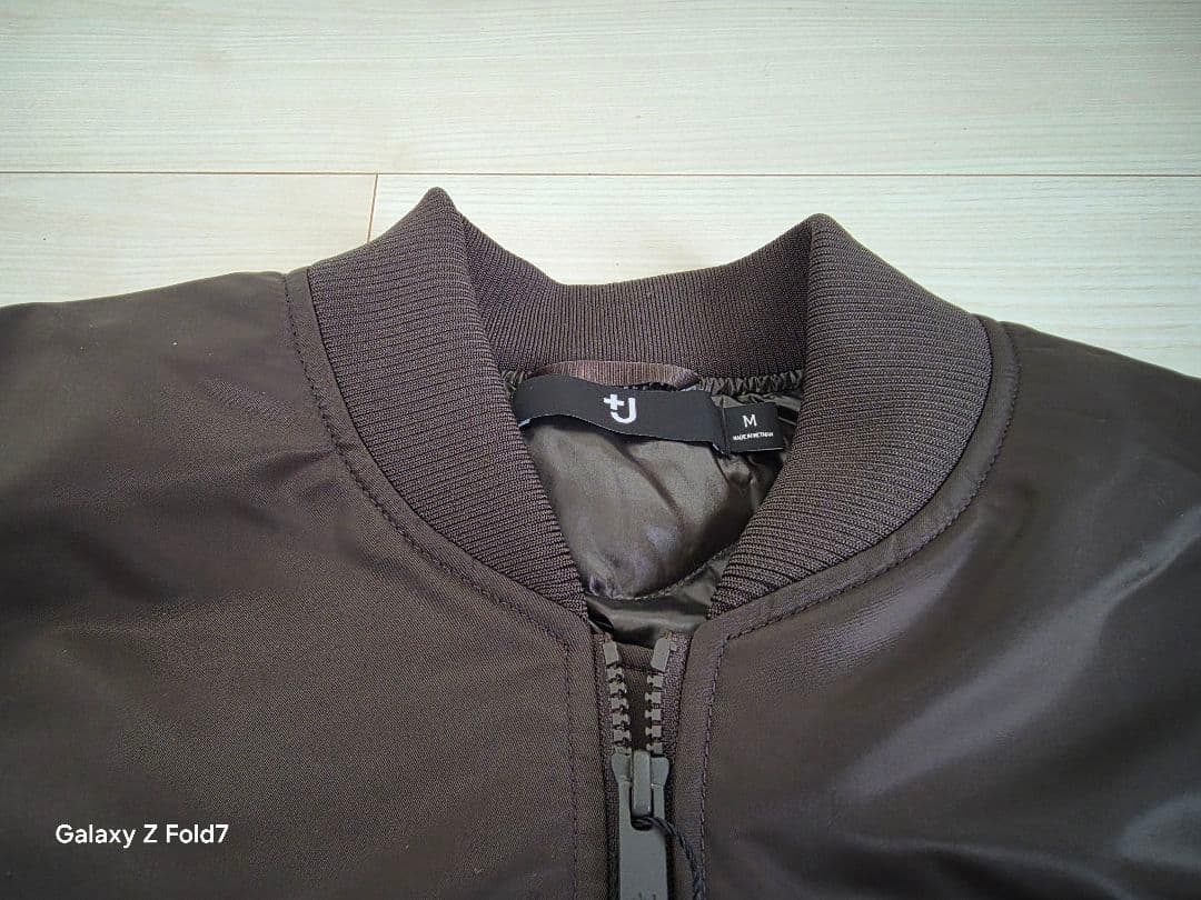 【新品】ユニクロ　+J　ハイブリッドダウンオーバーサイズMA-1（M グレー）