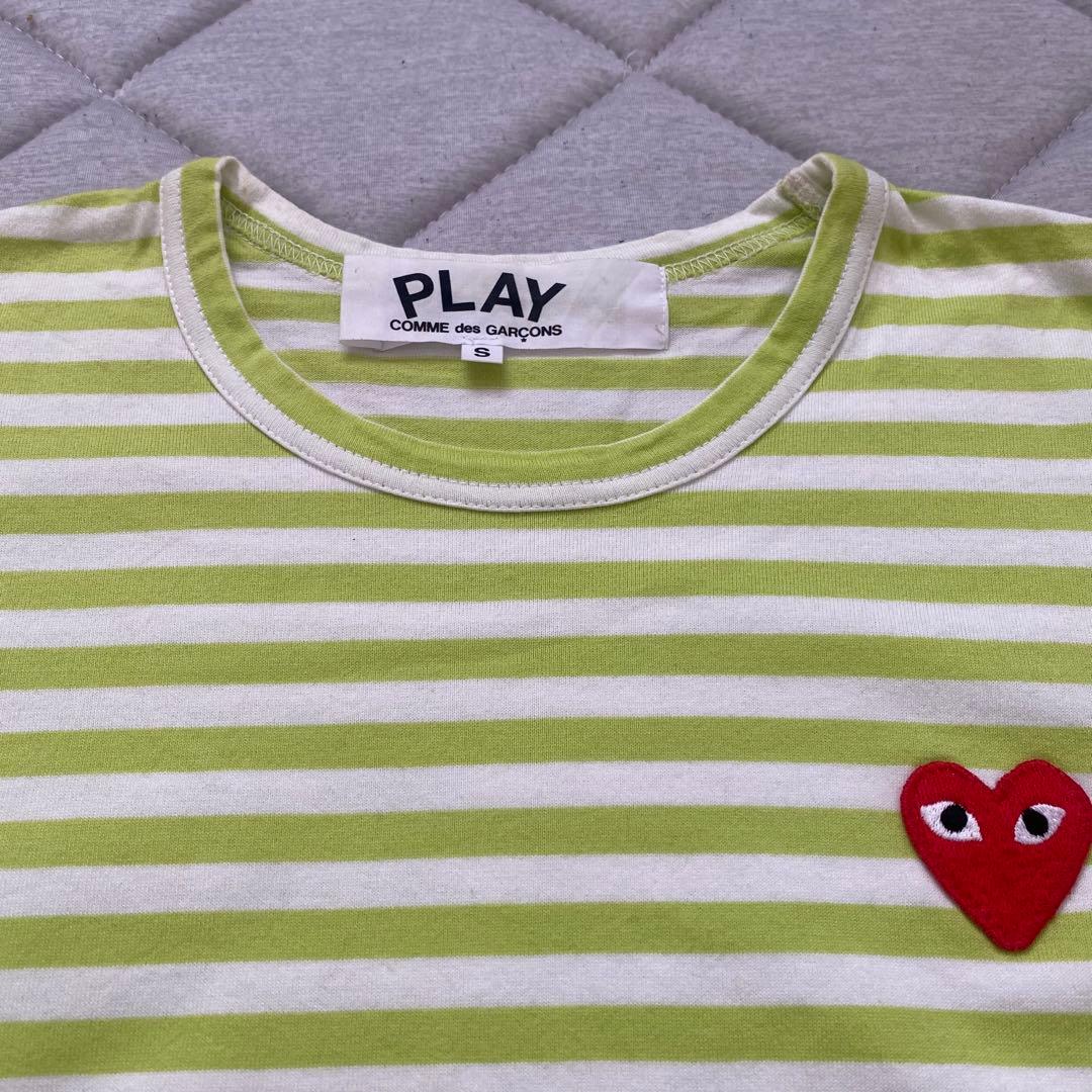 美品❗️PLAY ボーダー長袖カットソー S