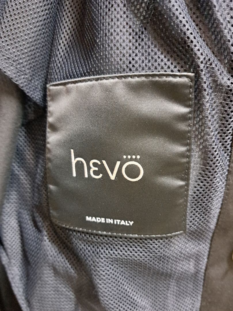 HEVO ポリエステルコットン ダブルブレステッドコート