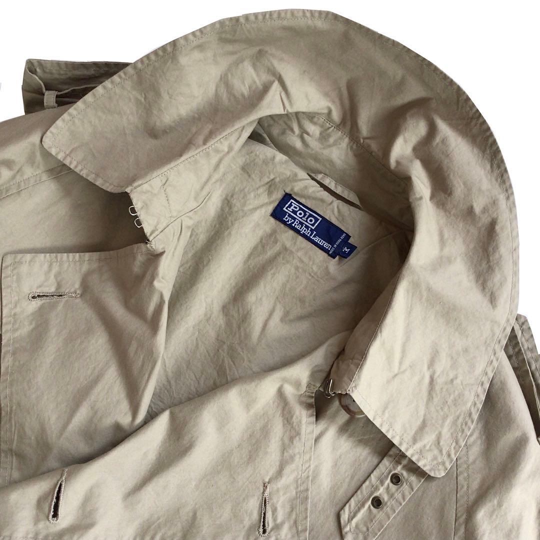 【ミント】90s ラルフローレン \"一枚袖タイプライタークロストレンチ 西口修平