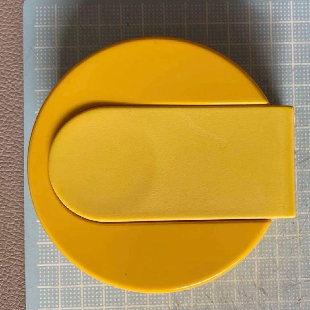 【希少】アビタックス 灰皿 アウトドアアッシュトレイ 黄色　サイズ大