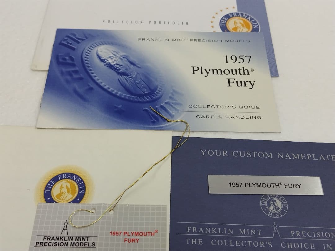 フランクリンミント　1957 1/24 プリムスフューリー　美品