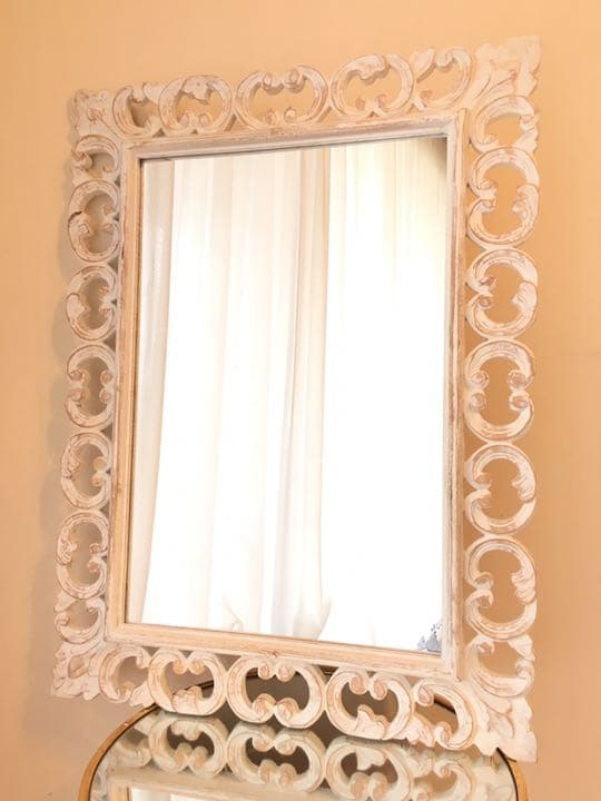 ミラー♡ホワイトナチュラル　80✖️60