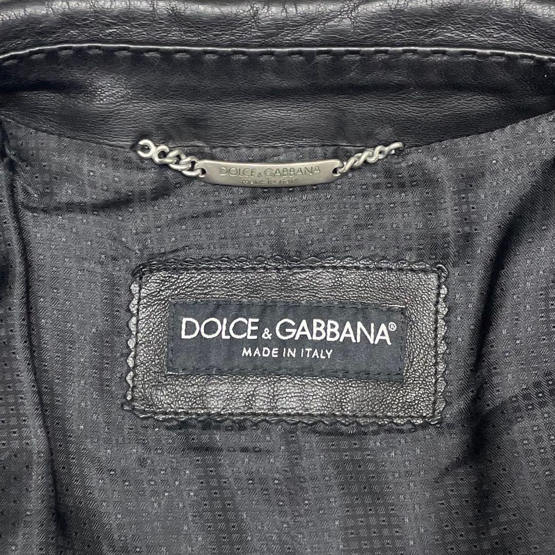 サイズ50/L Dolce&Gabbana ドルガバ レザージャケット A-2型