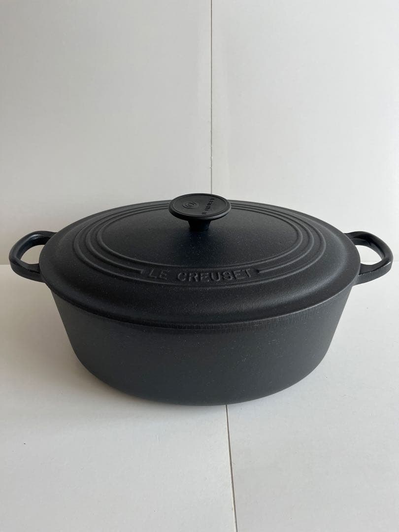 廃盤　ルクルーゼ　ココットオーバル 27cm マットブラック