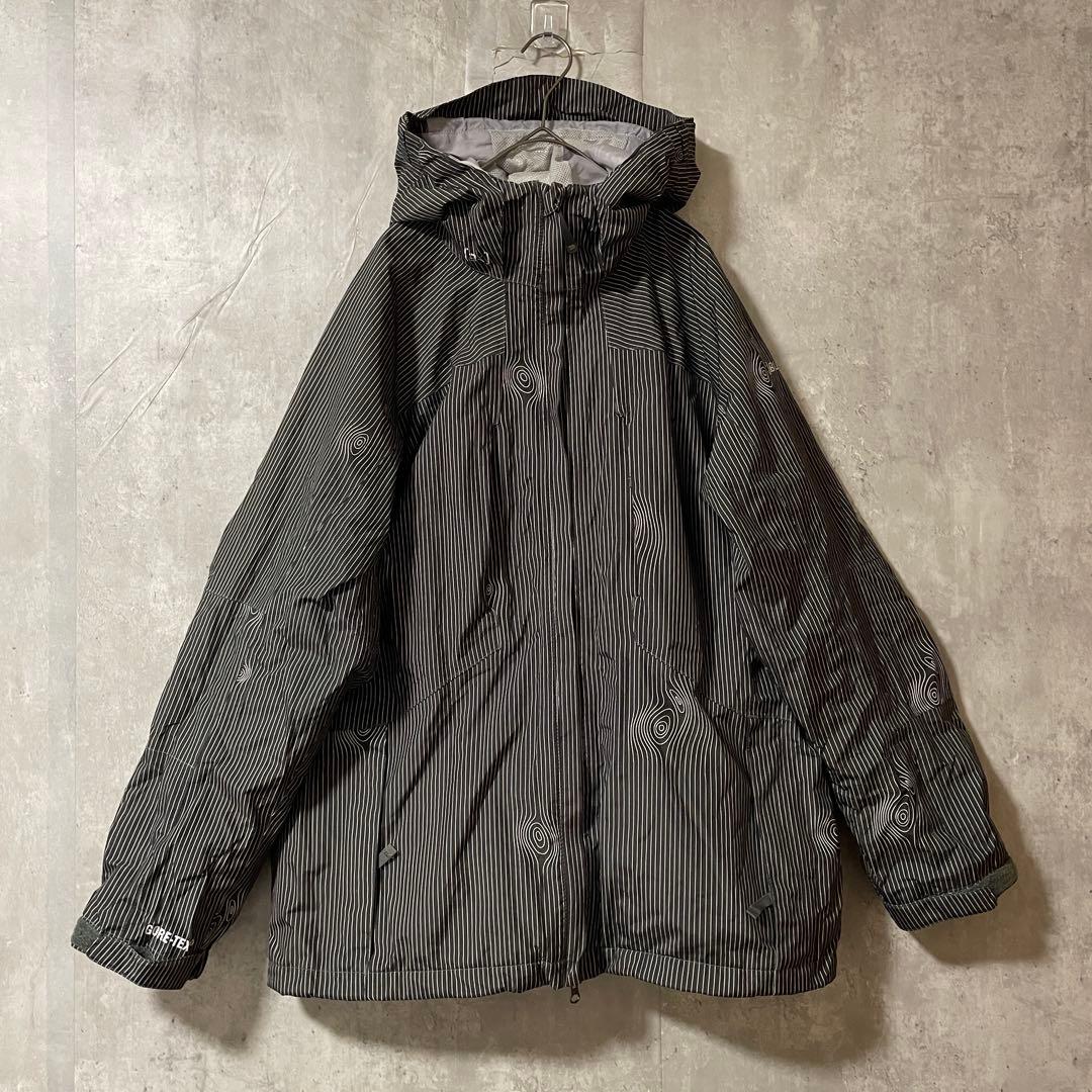 BURTONバートンスノーボードウェアスキージャケットパーカーフード付黒ブラック