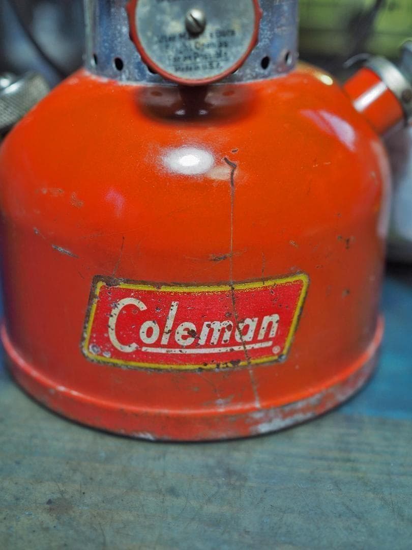燃焼絶好調1955年6月 コールマン 200A ランタン イエローボーダーt47
