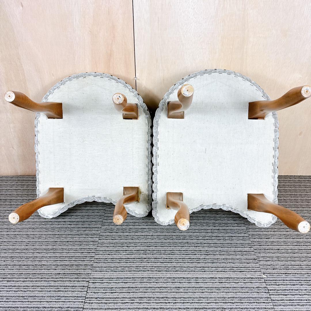 アンティーク 猫脚 スツール ヴィンテージ レトロ チェア 椅子 おしゃれ 3脚