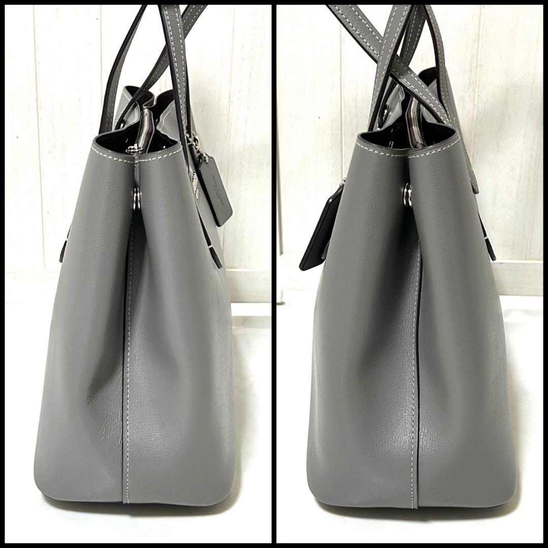 極美品 COACH コーチ アベニュー キャリーオール レザー トートバッグ