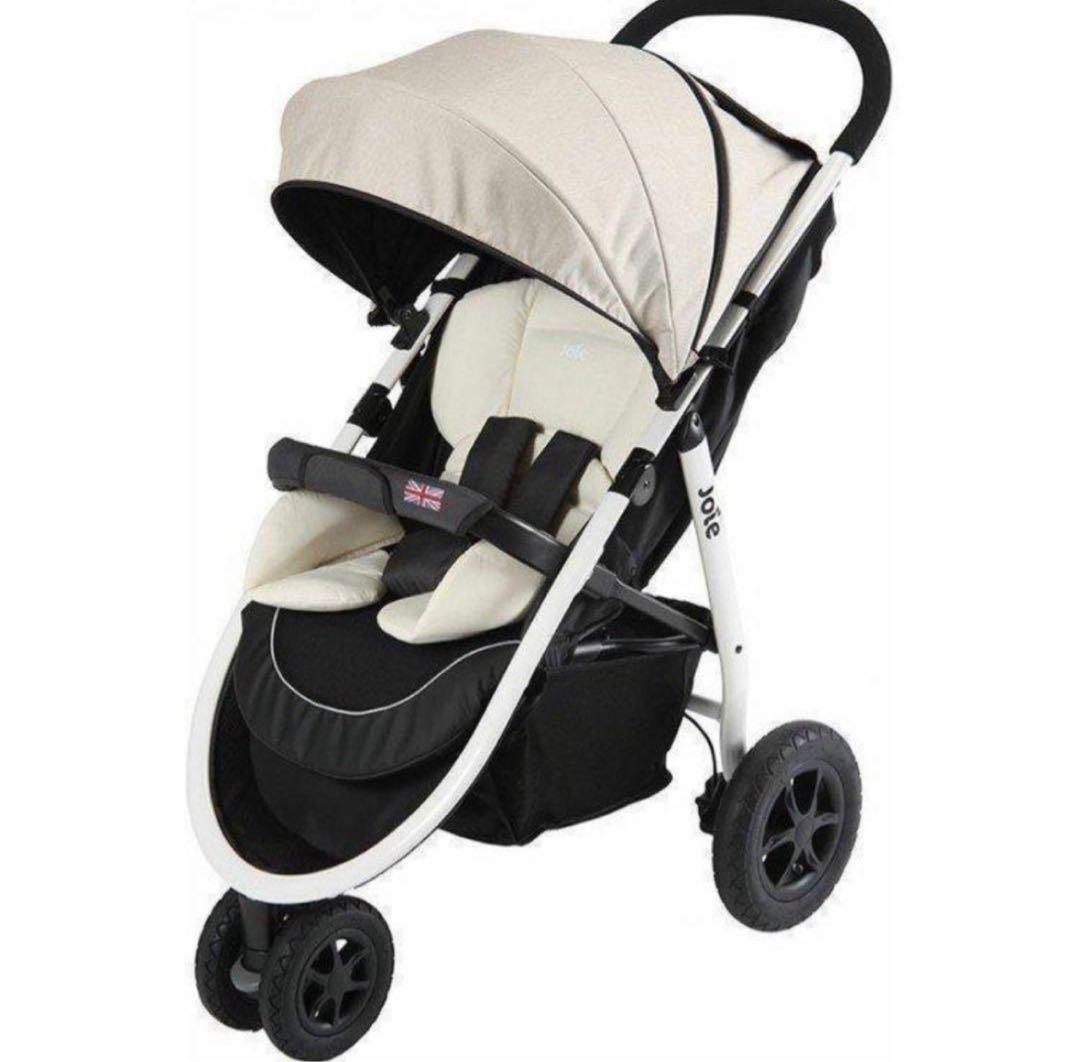 【美品】Joie ジョイー ライトトラックスエア 三輪ベビーカー メル市限定