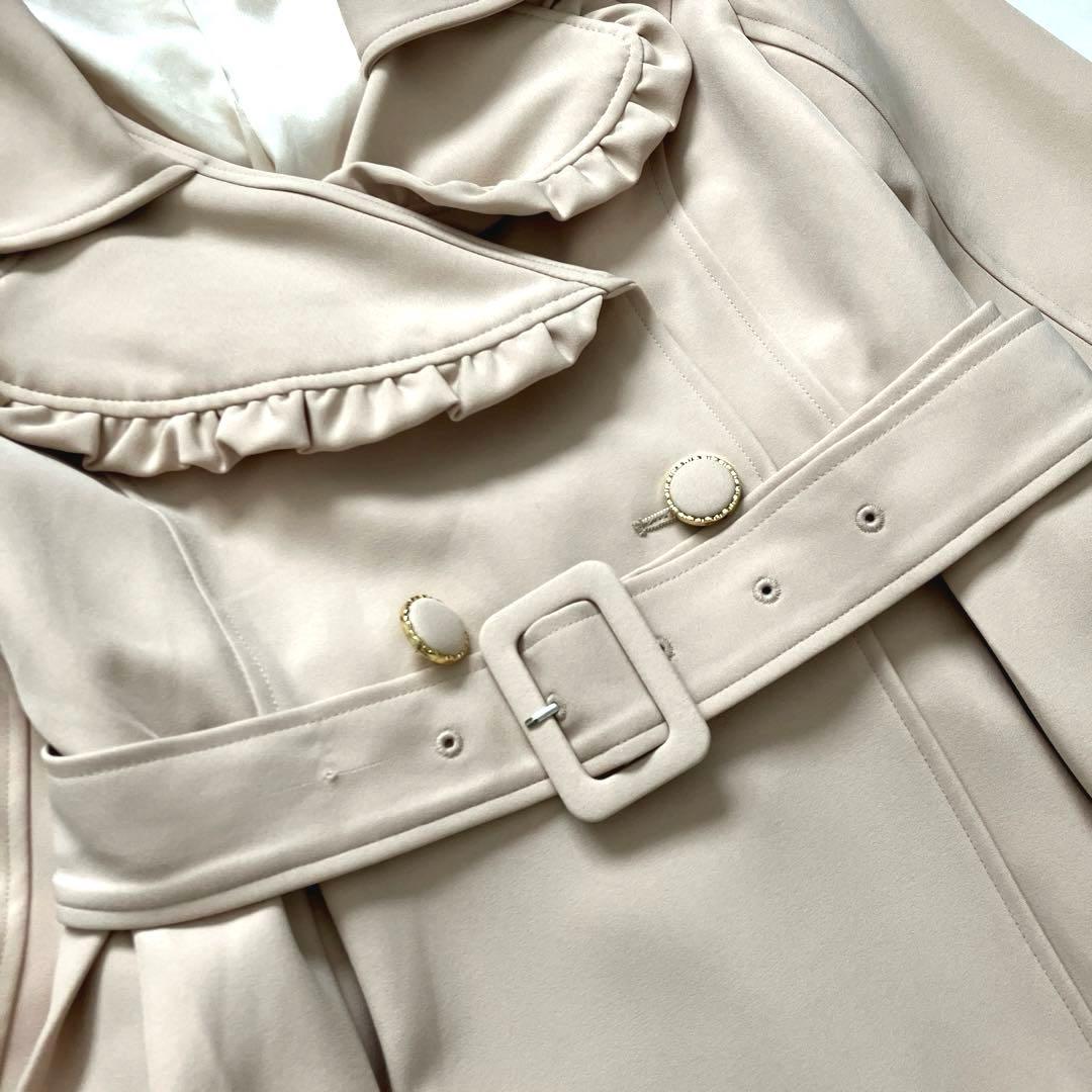 LIZ LISA リズリサ レースフリル襟 トレンチコート ベルト付 リボン