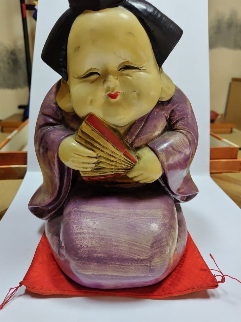 お多福　陶器　縁起物　昭和レトロ