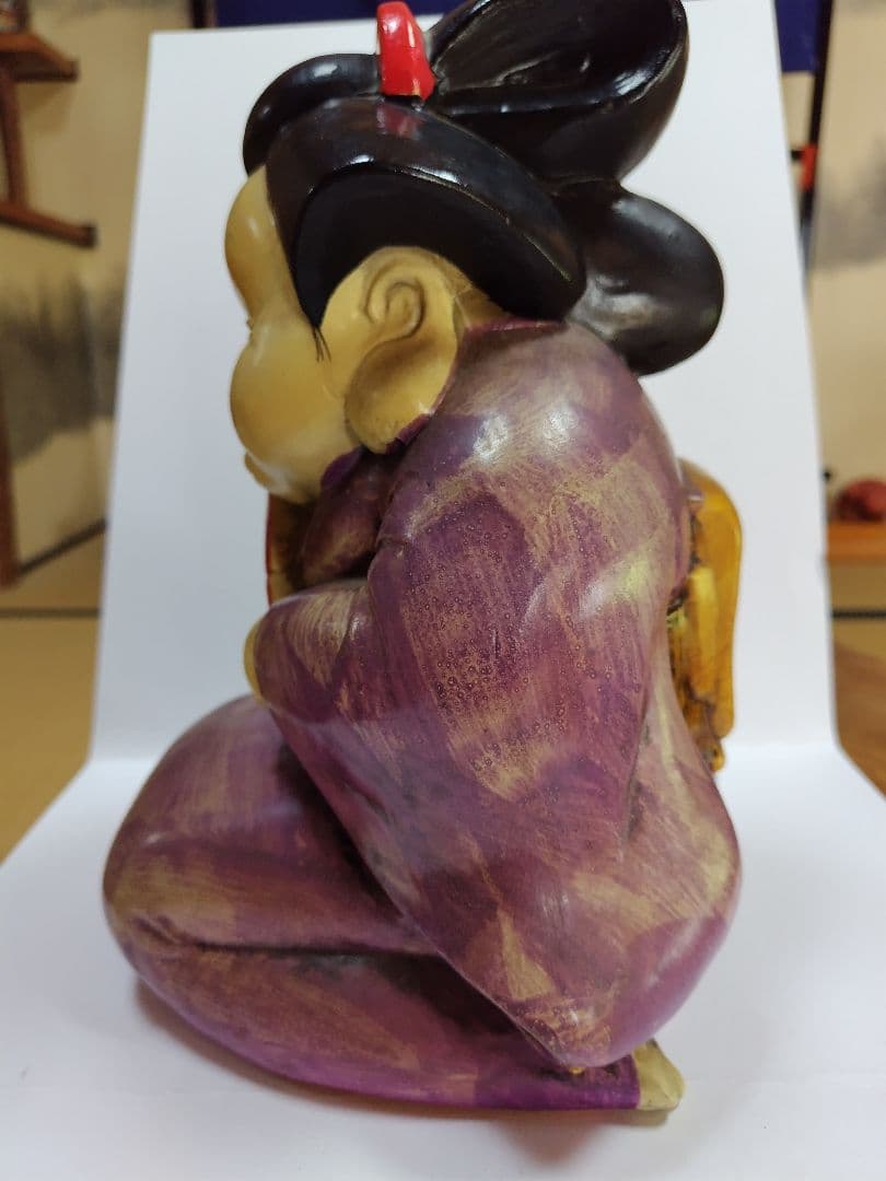 お多福　陶器　縁起物　昭和レトロ