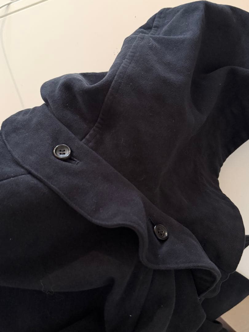 TENNE HANDCRAFTED MODERN フードケープコート　ネイビー